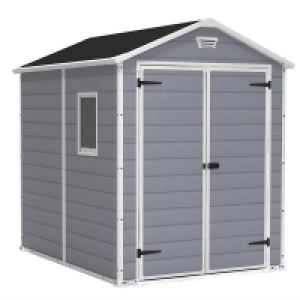 Keter Manor 6 x 8ft Outdoor Garden Apex Storage Shed - Grey £595.00