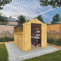 RobertDyas  Mercia Overlap Apex Double Door Value Shed - 8 x 6ft