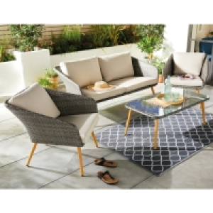 Aldi  Gardenline Rattan Coffee Set