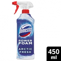 Tesco  Domestos Power Foam Bathroom Cleaner Artic Fresh 450Ml