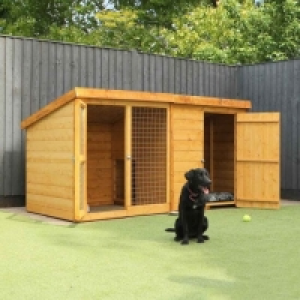 Mercia Berkshire Dog Kennel & Run - 8 x 4 £349.99