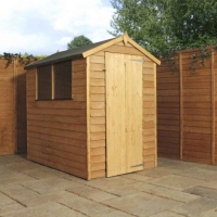 RobertDyas  Mercia Overlap Apex Single Door Value Shed - 6 x 4ft