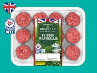 Lidl  Birchwood 12 Grass Fed British Beef Meatballs