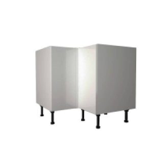 High Gloss Slab Grey 935mm Corner Base Unit &pound;634.00