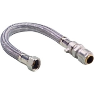 Wickes Pushfit Flexible Tap Connector 15 x 12 x 300mm