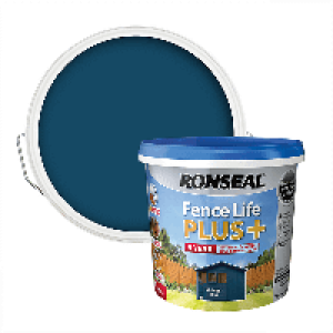 Ronseal Fence Life Plus Paint Midnight Blue - 5L &pound;12.00