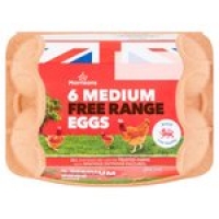 Morrisons  Morrisons Medium Free Range Eggs 6 pack