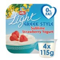 Morrisons  Muller Light Greek Style Strawberry Yogurt