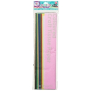 Hobby World Coloured Craft Tissue Paper 40pk
