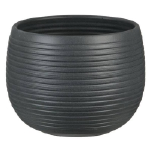 Graphite Stone Plant Pot - 16cm