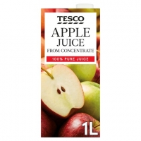 Tesco  Tesco Pure Apple Juice 1 Litre