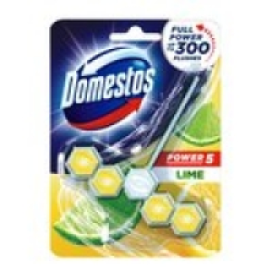 Domestos Power 5 Lime Toilet Rim Block 1 Piece £1.50