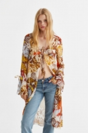 Tie-detail long blouse £13.00