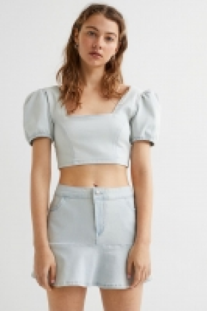 Peplum-hem denim skirt £14.00