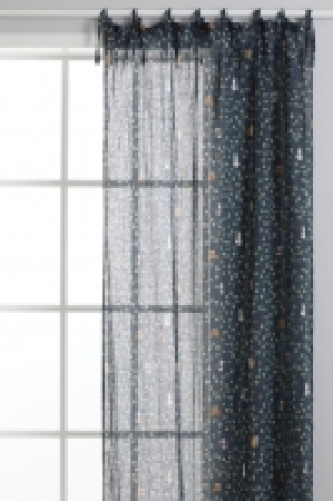 1-pack linen-blend curtain
