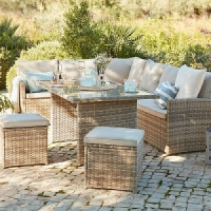 Matara Rattan Effect Corner Sofa Set £850.00
