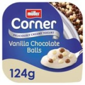 Muller Corner Vanilla Yogurt with Chocolate Balls  £0.85