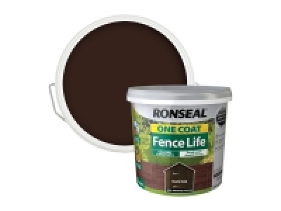 Ronseal 5L One Coat Fence Life - Dark Oak