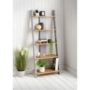 Millbrook Ladder Shelf - Oak & Grey