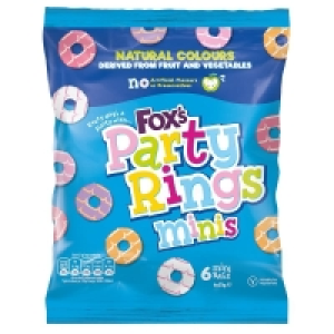 Foxs Mini Party Rings 6pk £0.89