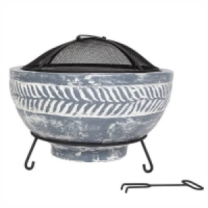 La Hacienda Idris Clay Fire Bowl - Grey £75.00