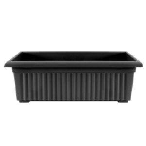 Homebase  Black Trough Planter - 70cm