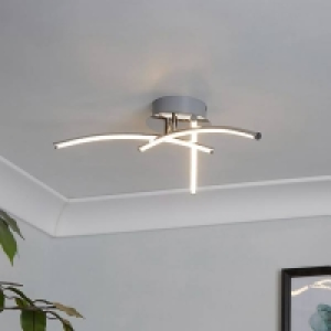 Atlanta 3 Light LED Flush Ceiling Light - Chrome £45.00