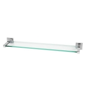 Glass Bathroom Shelf - Chrome Square Mounting Brackets £20.00
