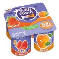 Morrisons  Petits Filous Big Pots Strawberry & Apricot Fromage Frais 