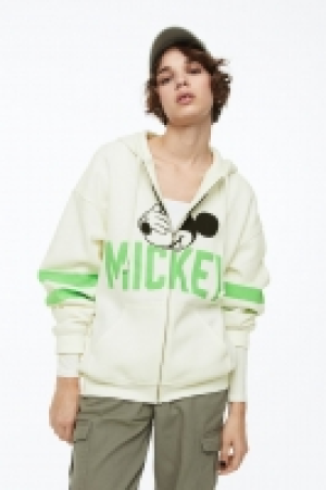 Printed zip-through hoodie £12.00