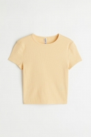 HM  Ribbed cropped top