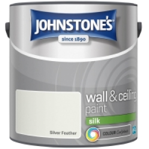 Johnstones Paint Vinyl Silk Emulsion 2.5L - Silver Feather £10.00