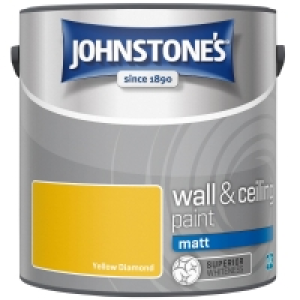 Johnstones Paint Vinyl Matt Emulsion 2.5L - Yellow Diamond £10.00