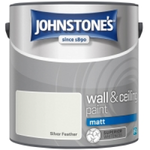 Johnstones Paint Vinyl Matt Emulsion 2.5L - Silver Feather £10.00