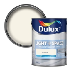 Homebase  Dulux Light & Space Matt Emulsion Paint Morning Light - 5L