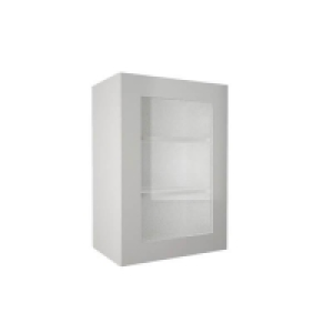 High Gloss Slab White 500mm Glass Wall Unit £318.00