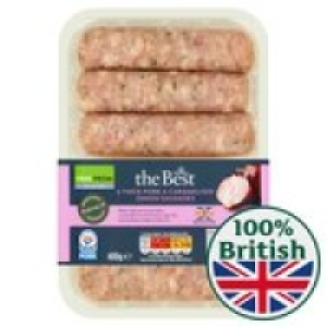 Morrisons The Best Thick Pork & Caramelised Onion Sausages £3.25
