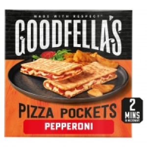 Iceland  Goodfellas Pepperoni & Cheese Pizza Pockets 2 Pack 250g