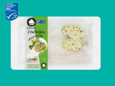 Lakemans 2 Cod Fillets With Garlic < Herb Butter
