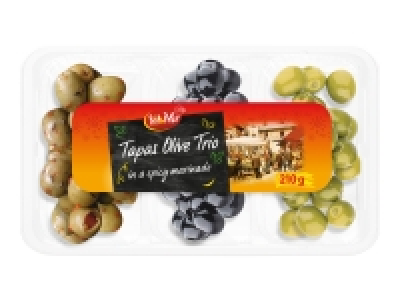 Sol < Mar Tapas Olive Trio in a Spicy Marinade