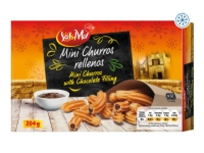 Sol < Mar Mini Churros Filled with Chocolate