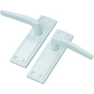 Helsinki Latch Handle White Aluminium