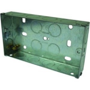 Metal Box 25mm 2 Gang PK 10