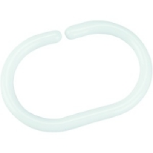 Shower Curtain Rings White £4.49