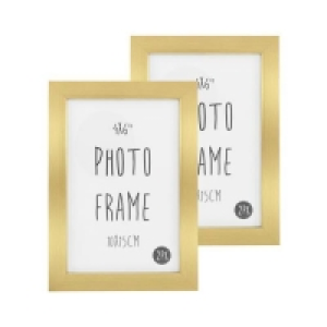 Photo Frames Metallic 2pk £1.00