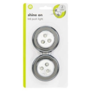 Push Led Light 2pk £1.00