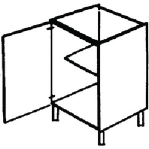 Wickes Oban Base Unit High Line 400mm &pound;236.00