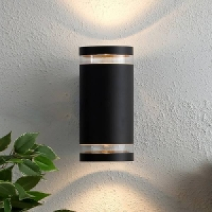 Homebase  Lens Outdoor Up and Down Wall Light - Anthracite
