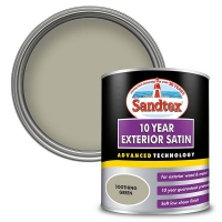 Homebase  Sandtex® Exterior 10 Year Satin Paint Soothing Green - 750ml