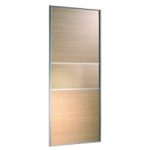 Wickes Fineline Sliding Wardrobe Door Oak Panel 2220x610mm £103.20